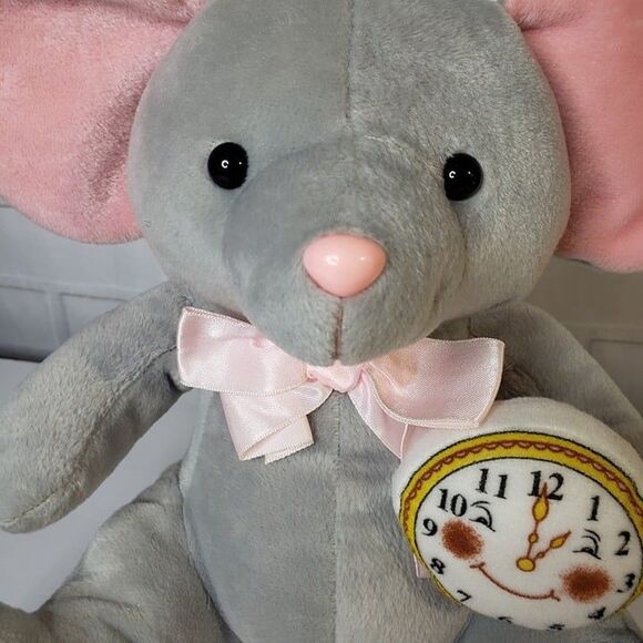 Cute Vintage 90s Stuffins Hickory Dickory Gray Mouse Plush 10" Stuffed Animal - Picture 4 of 10